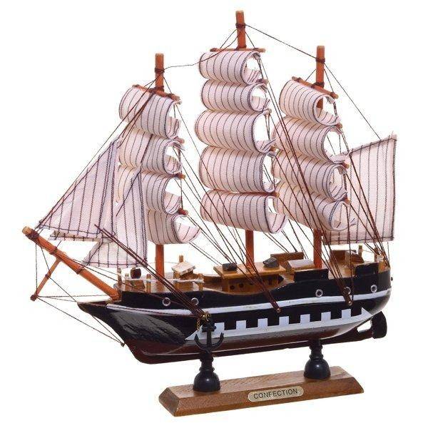 Изделие декоративное "Корабль", L24 W5 H22 см 81-0582 фото 1 &mdash; Egidius.ru