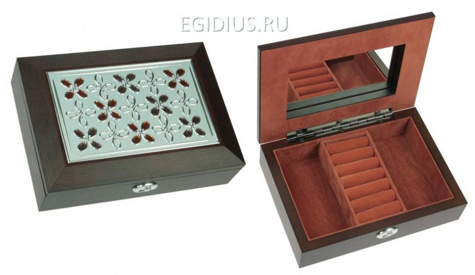 Шкатулка ювелирная Moretto 18*13*5см  110-161 фото 1 — Egidius.ru