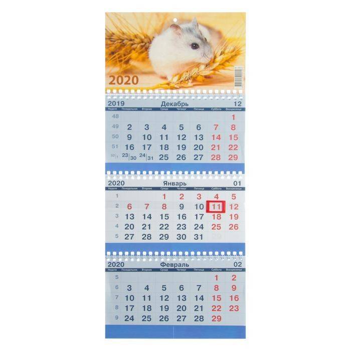 Календарь квартальный, трио "Символ года - 21" 2020 год, 20х47см 813-232 фото 1 &mdash; Egidius.ru