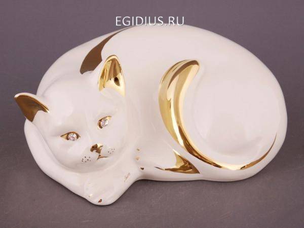 Статуэтка "кот" длина=23 см. 320-747 фото 1 &mdash; Egidius.ru