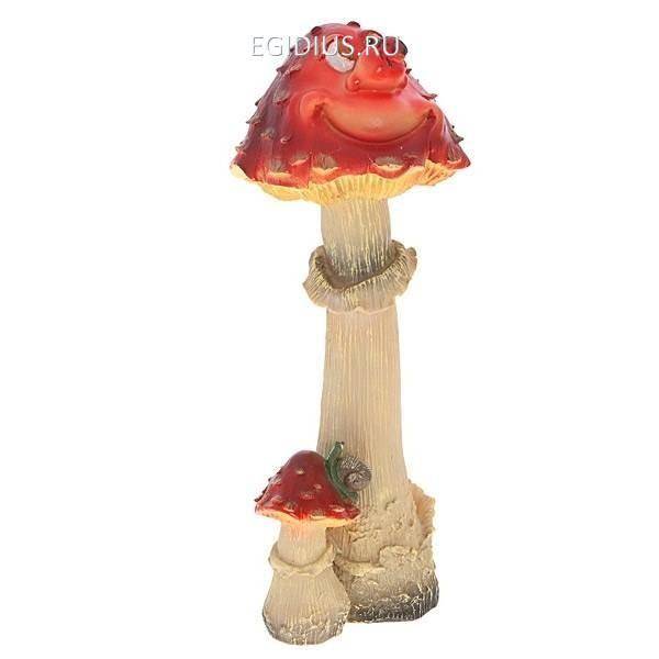 Фигура для дачи Гриб мухомор большой с божьей коровкой мульт. 81-6089 фото 1 — Egidius.ru