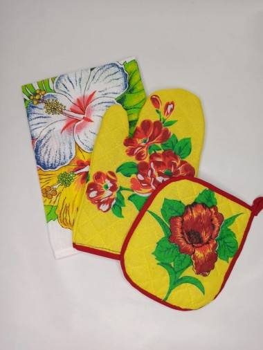 Подарок женщине на 8 марта, подарочный набор : Полотенце, рукавица, прихватка 281-371 — Egidius.ru