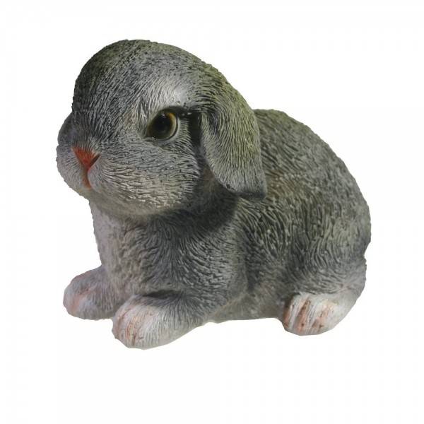 Фигура для дачи "Зайка отдыхает" (серый) L17W12H14 81-6779 фото 1 — Egidius.ru