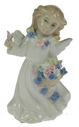 Статуэтка Ангелочек, фарфор 10см  113-079 фото 1 — Egidius.ru