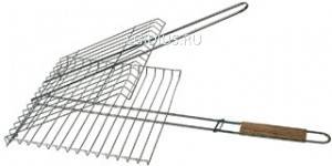 Решетка-гриль для курицы малая,хром.сталь, дер.ручка 673-001 фото 1 — Egidius.ru