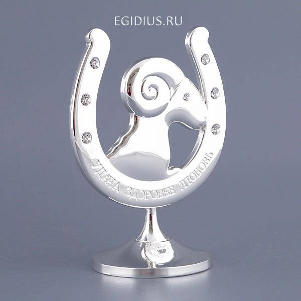 Подкова декоративная на подставке "удача, здоровье, любовь" 10*14*7 см.  330-395 фото 1 &mdash; Egidius.ru