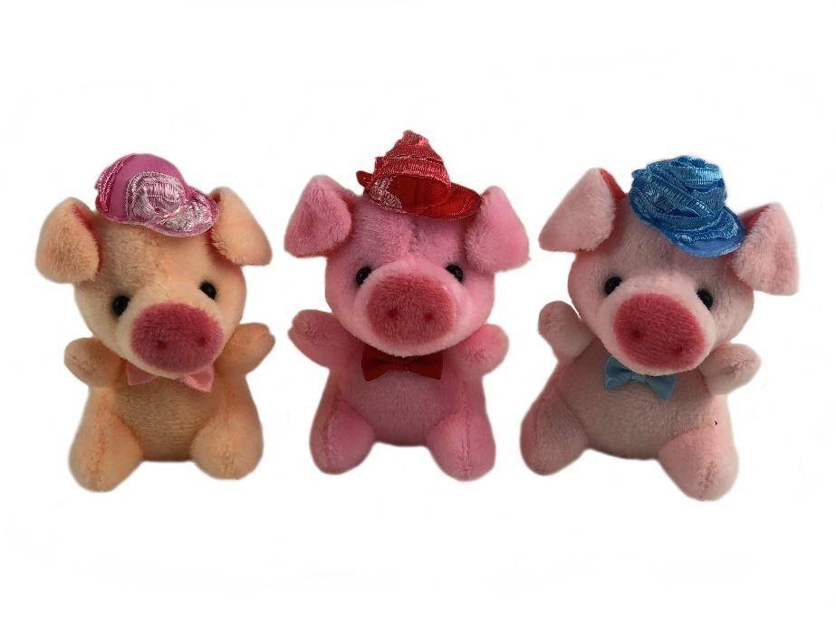 Мягкая игрушка-брелок Свинка S39 8см 281-192 фото 1 — Egidius.ru