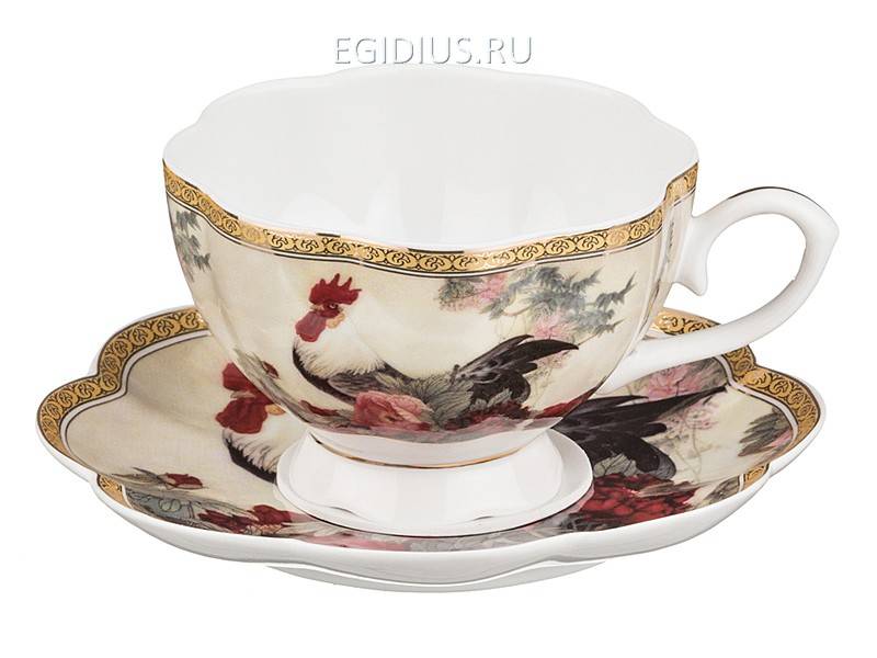 Чайный набор на 1 персону 2 пр. "петушок" 230 мл. 330-820 фото 1 — Egidius.ru