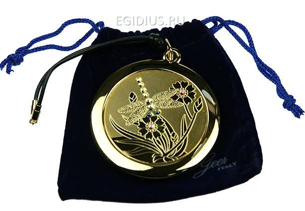 Зеркальце со стразами "LA GEER"  105-314 фото 1 — Egidius.ru