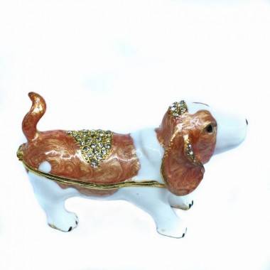 Шкатулка со стразами &quot;Собака&quot; 8*5,5см 3-4-165 — Egidius.ru