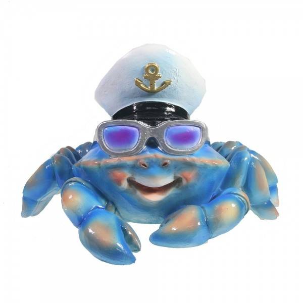 Фигура для дачи "Краб в очках" (синий) L20W26H18 81-6780 фото 1 &mdash; Egidius.ru