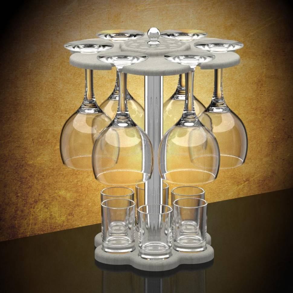 Мини-бар 12 предметов 411 Гладьё (светлый) 71-0001 фото 1 &mdash; Egidius.ru