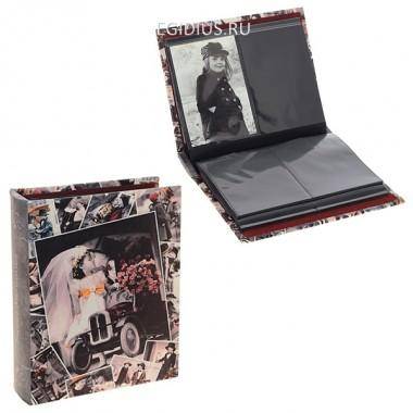Фотоальбом (10х15 см,200 фото, 50 листов, 4 фото на листе), 23,5х19х6 см, 81-0179 — Egidius.ru