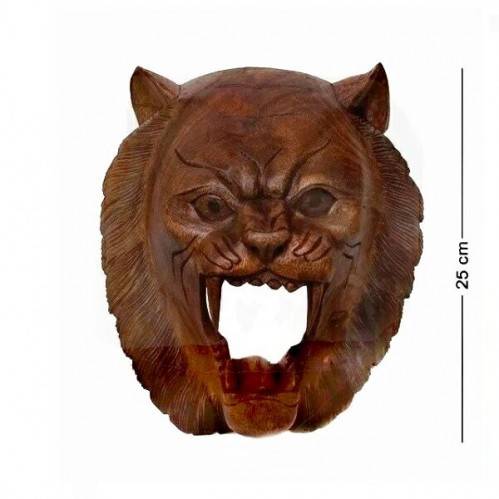 Маска ТИГР 25 см (красное дерево) 3-2-153 фото 1 &mdash; Egidius.ru