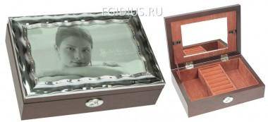 Шкатулка-фоторамка ювелирная Moretto 18*13*5см 110-162 — Egidius.ru