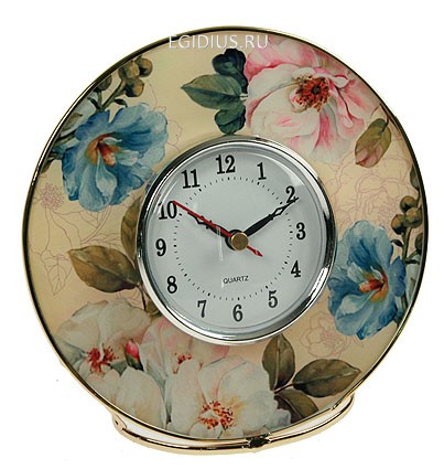 Часы "Дикая роза" 17*17*7см  103-301 фото 1 — Egidius.ru