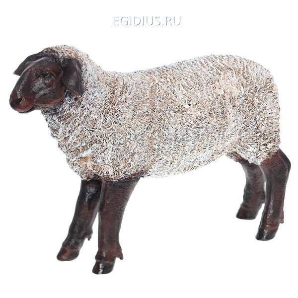 Садовая фигура из полистоуна (Овечка L38W13H27 см) 81-6367 фото 1 &mdash; Egidius.ru