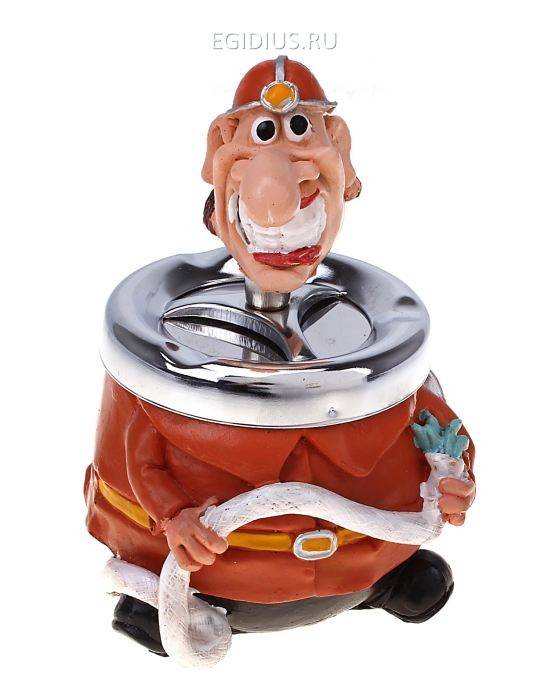 Пепельница бездымная "Пожарный" 802-311 фото 1 — Egidius.ru