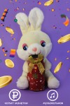 Музыкальная копилка кролик 20см, символ года 2023, кот/заяц, копилка для денег, копилка для монет, мягкая игрушка 280-917 фото 7 &mdash; Egidius.ru