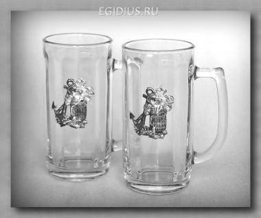 Набор пивных кружек 55109 &quot;Дары моря&quot; 300мл.  72-0058 — Egidius.ru