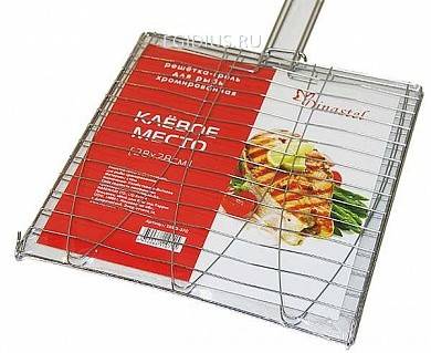 Решетка-гриль для рыбы тройная, хром. сталь, лат. руч. 673-002 фото 1 &mdash; Egidius.ru