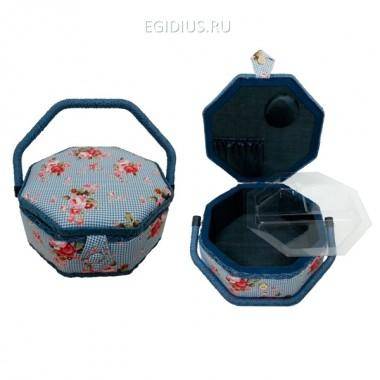 Шкатулка для рукоделия (с подносом), L22,5 W22,5 H10 см 81-4073 — Egidius.ru