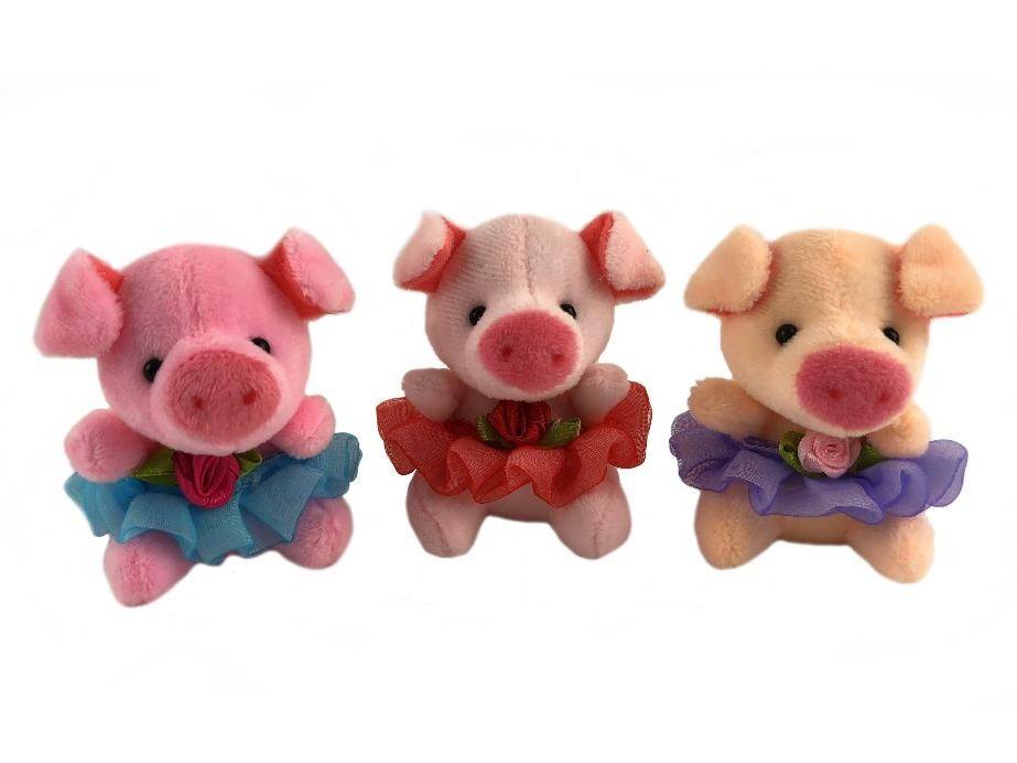 Мягкая игрушка-брелок Свинка S40 8см 281-193 фото 1 — Egidius.ru