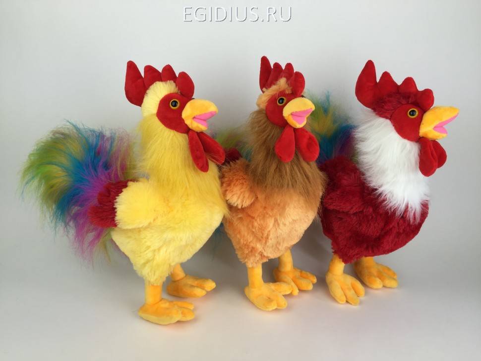 Мягкая игрушка музыкальная  "Петух -Петя" 35см 281-003 фото 1 — Egidius.ru