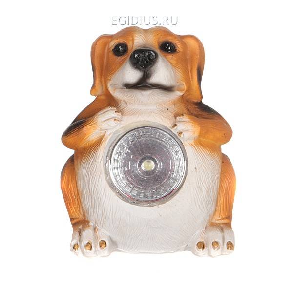 Солар "собака" 8,7*7,5*10 см. 331-010 фото 1 &mdash; Egidius.ru