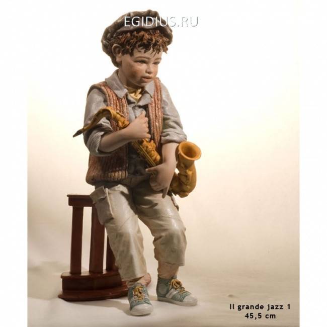 Grande jazz  1 Фарфоровая статуэтка h 45.5cm 705-098 фото 1 &mdash; Egidius.ru