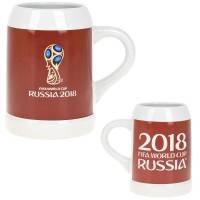 Кружка керамическая (для пива) &quot;Чемпионат Мира FIFA 2018&quot; v=500мл.  406-255