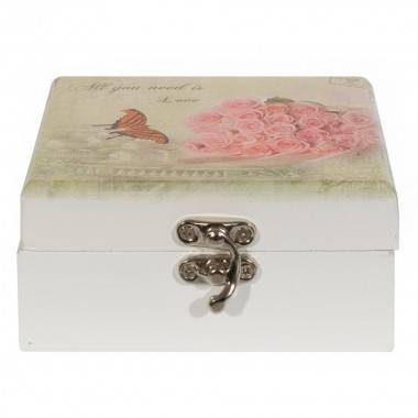 Шкатулка Букет роз, 11х11х5см 81-4302 — Egidius.ru