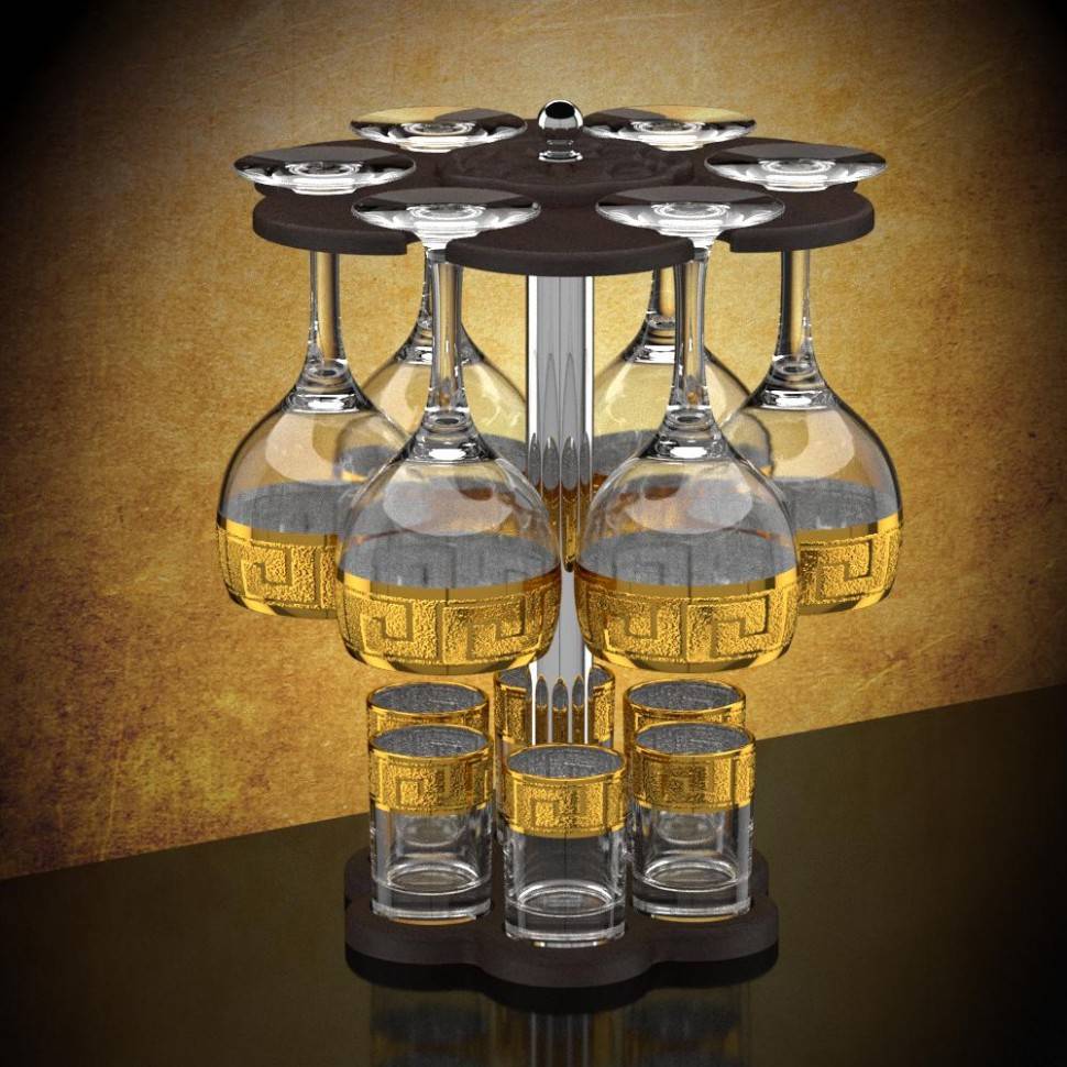 Мини-бар 12 предметов 411 Греция (темный) 71-0002 фото 1 &mdash; Egidius.ru