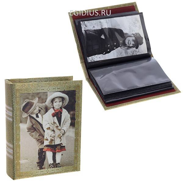 Фотоальбом (10х15 см,80 фото, 40 листов, 2 фото на листе), 18х14х5 см, 81-0180 фото 1 — Egidius.ru