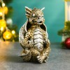 Фигура декоративная "Дракончик медитирует"  (бронза) 12,5*9,5*8см 81-3221 фото 1 — Egidius.ru
