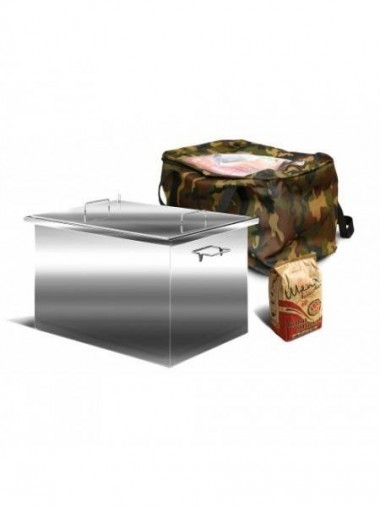 Коптильня из нержавейки с гидрозамком 3х ярус  &quot;Астраханка&quot;800*400*400 2,0 мм 680-083 — Egidius.ru