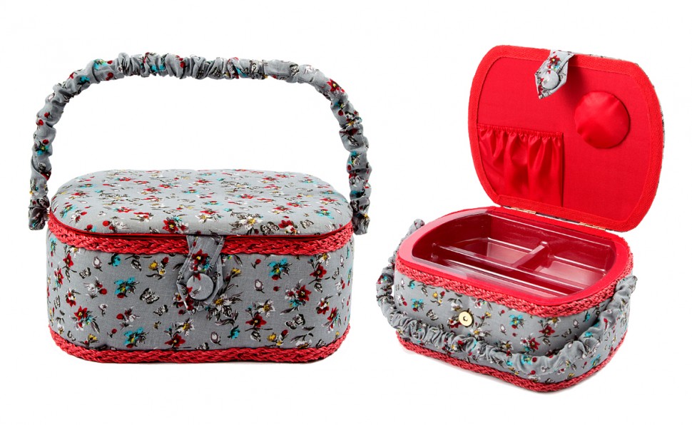 Шкатулка для рукоделия Сундучок 23*19*11см  115-055 фото 1 — Egidius.ru