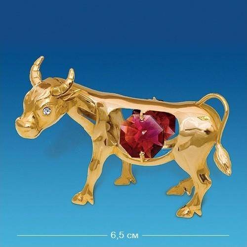 Фигурка Swarovski "Бык" с цв.кр. Микс  AR- 58-1 3-2-064 фото 1 &mdash; Egidius.ru