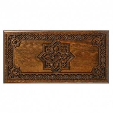 Настольная игра: Нарды резные &quot;Восемь Дверей Рая&quot;, Mirzoyan 4-2-142 — Egidius.ru