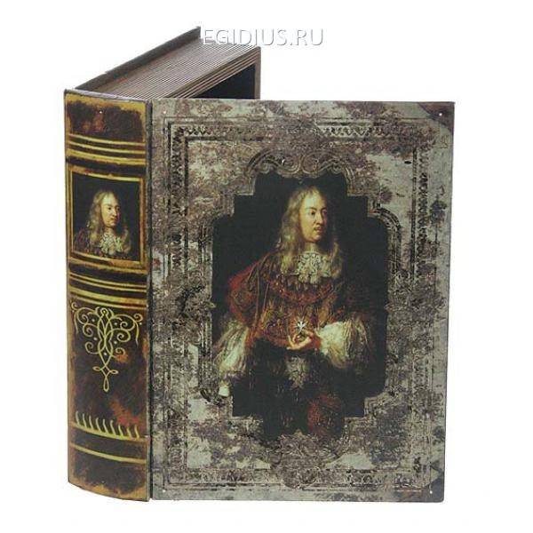 Шкатулка-фолиант "Король Солнце" 25*19*6см  110-310 фото 1 — Egidius.ru