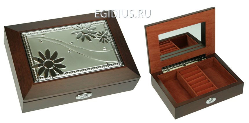 Шкатулка ювелирная "Moretto" со стразами 18*13*5см  110-249 фото 1 — Egidius.ru