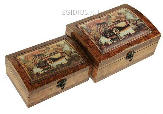 Набор сундучков из 2-х шт. 23*17*10см 110-548 фото 1 — Egidius.ru