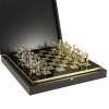 Шахматный набор "Троянская война" (зелен. мет. доска 36х36, дер. короб, фигуры золото/серебро) 31-0823 фото 1 &mdash; Egidius.ru