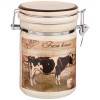 Банка для сыпучих продуктов с клипсой коллекция "farm house"1000 мл 12*12*17,5 см 333-070 фото 1 &mdash; Egidius.ru