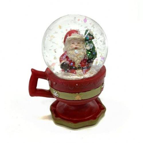 Санта в шаре в чашке, 4вида, 45мм 6*5*8см 3-1-231 фото 1 — Egidius.ru