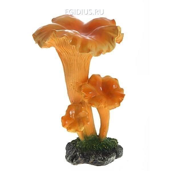 Садовая фигура Гриб лисичка тройной, Н33 см 81-6041 фото 1 — Egidius.ru