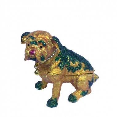 Шкатулка со стразами &quot;Собака&quot; 8*9см 3-4-168 — Egidius.ru