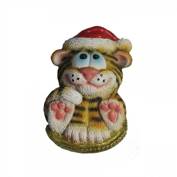 Магнит "Тигр на монете" (рыжий)L3,5W1,5H5,5 81-3018 фото 1 &mdash; Egidius.ru