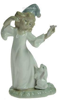 Статуэтка &quot;Ангел сновидений&quot;, фарфор 18см 113-018 — Egidius.ru
