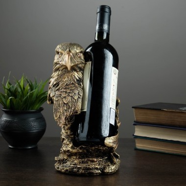 Подставка под бутылку &quot;Орел&quot; (бронза) 16*15*26 см 81-8066 — Egidius.ru